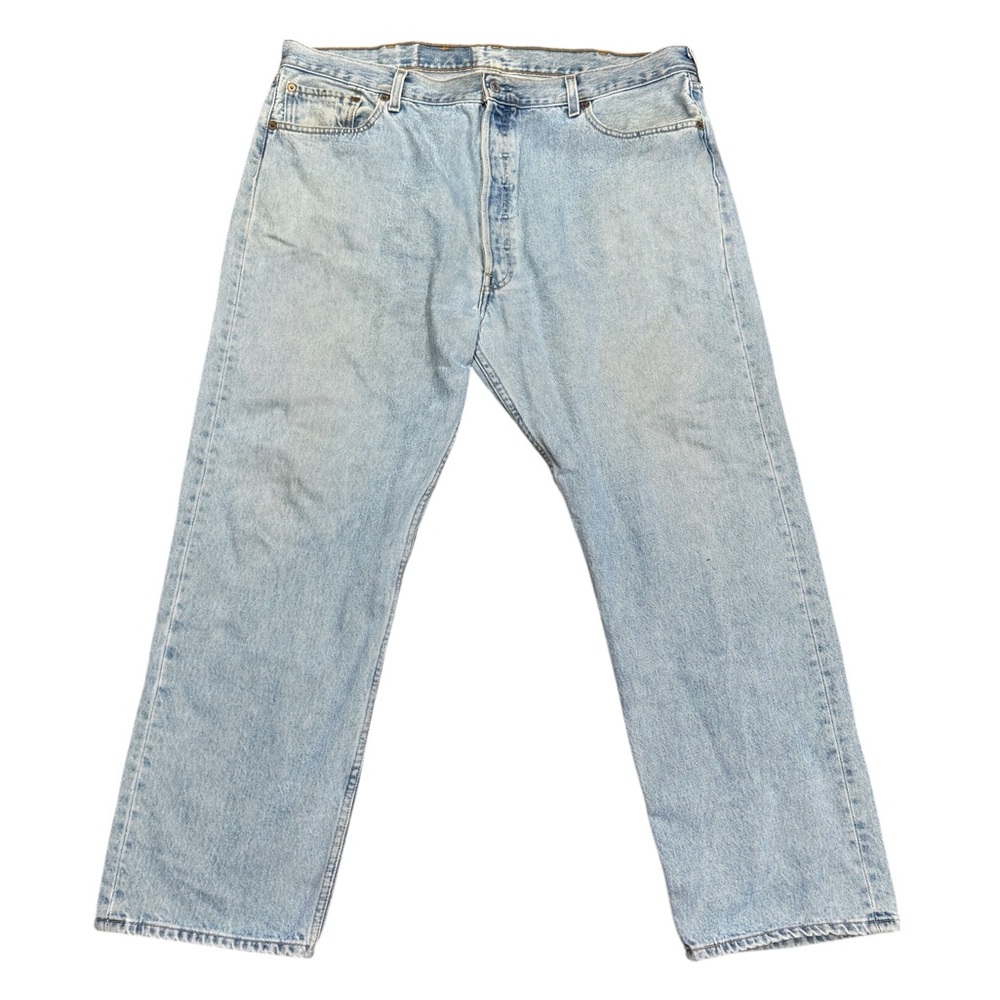 Vintage Levi's 501-0134 Stonewash Button Fly Straight Denim Jeans Men’s Sz 42X30